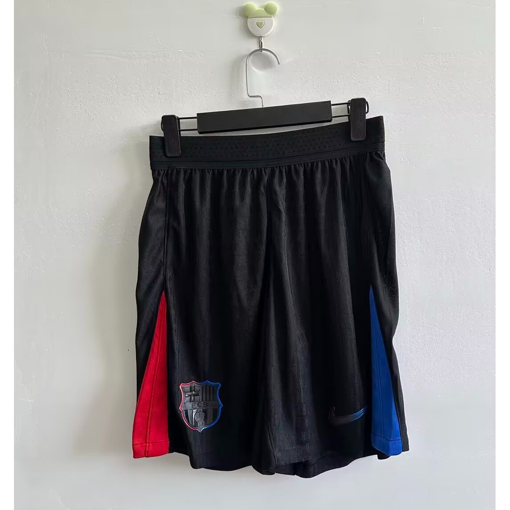 2425 ใหม่ Barcelona Away Black Player Edition คุณภาพสูงฟุตบอลกางเกงขาสั้นกีฬากลางแจ้งฟุตบอลกางเกงขาสั้น