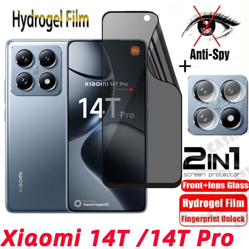 Xiaomi 14T 14TPro 2024 Soft Privacy Hydrogel Film Anti-Spy Full Cover Screen Protector Anti Peek Privacy Film สําหรับ Xiaomi 14T 14 14TPro Xiaomi14T Pro 4G 5G 2024 ฟิล์มกล้อง