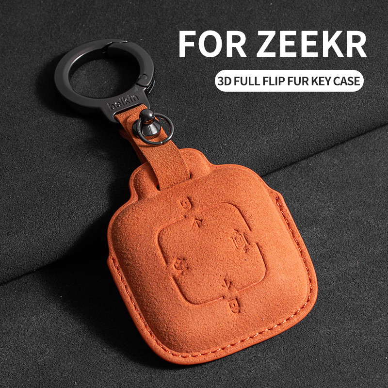 4 ปุ่มรถ Remote Key สําหรับ ZEEKR 001 สําหรับ ZEEKR X 2021 2022 2023 2024 ป้องกัน Key Shell Fob ผู้ถือพวงกุญแจ