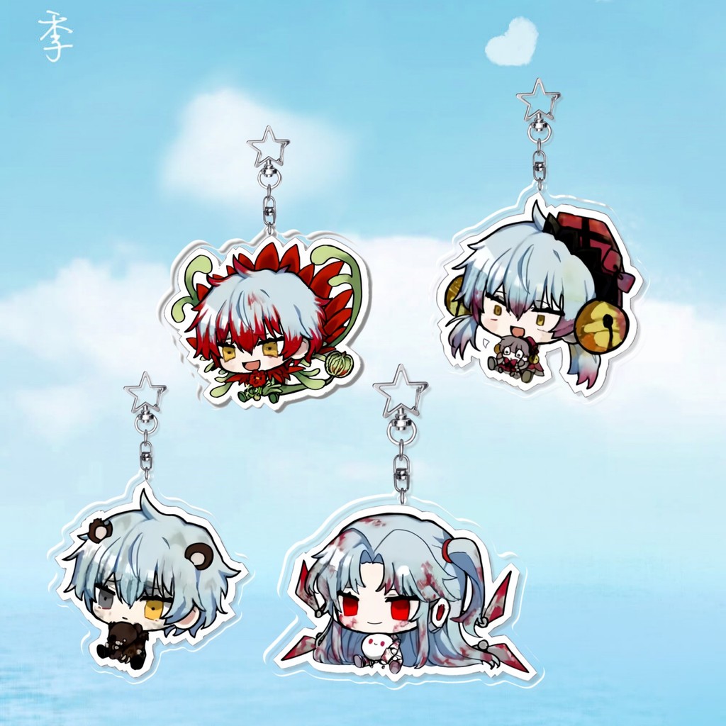 Lobotomy Corporation อะนิเมะ KeyChain ห้องสมุด Ruina ผู้ชาย Key Chain สําหรับผู้หญิงแฟชั่นเกมรูปอะคร