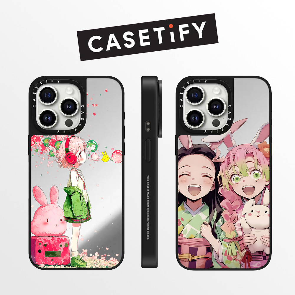 Drop proof CASETIFY เคสโทรศัพท์สําหรับ iPhone 16promax 16pro 16 plus 15Pro 15promax 14promax 13 13promax พิมพ์ด้านข้างเคสแข็งน่ารัก 12promax เคส iPhone 11 เคสแกะสลักคุณภาพสูง