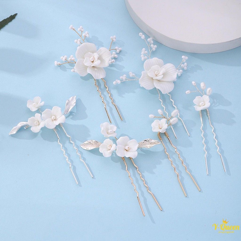 3pcs ผู้หญิง U-Shape Alloy Hairpin หรูหราอุปกรณ์เสริมผมเครื่องมือจัดแต่งทรงผม