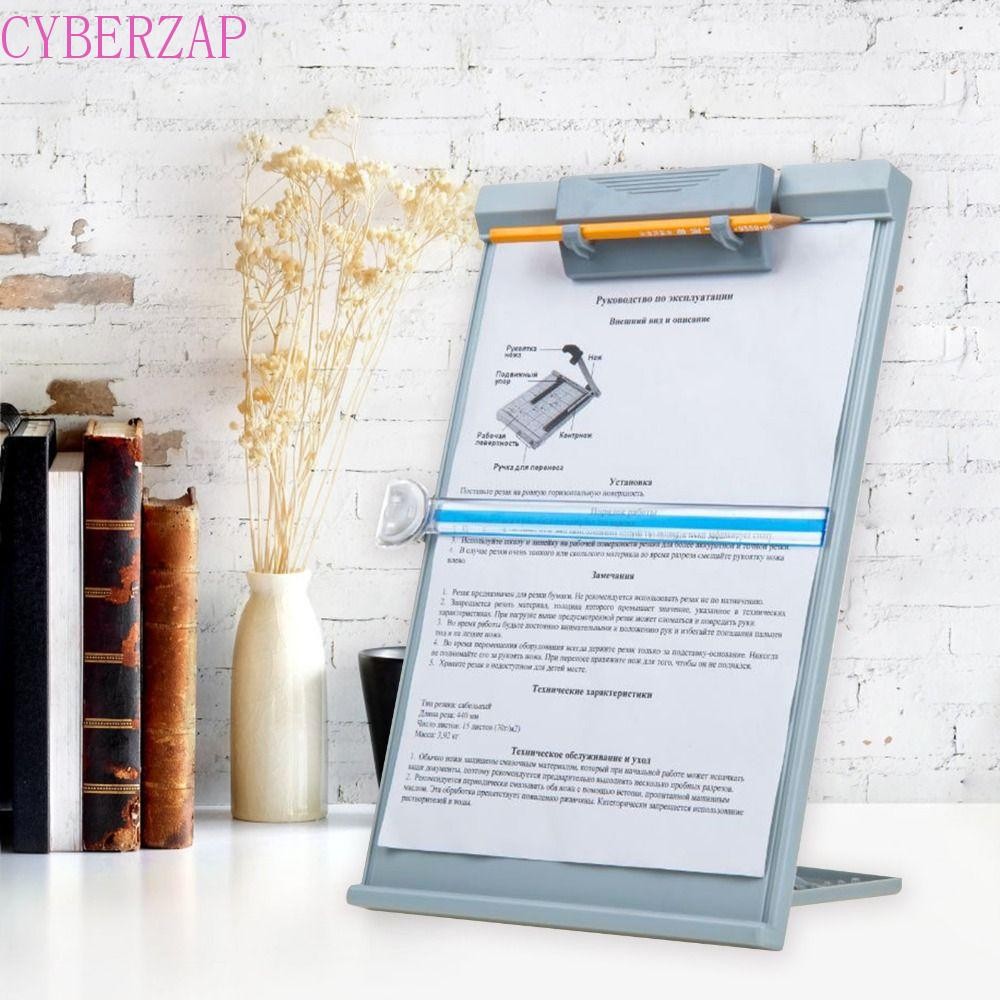 Cyberzap ขาตั้งอ่านหนังสือเอกสาร,ชั้นวางแฟ้มคอมพิวเตอร์โฟลเดอร์คลิปพิมพ์ที่ใส่กระดาษ,ปรับ Desktop Organizer แฟ้มจอคอมพิวเตอร์เอกสาร Office Supply