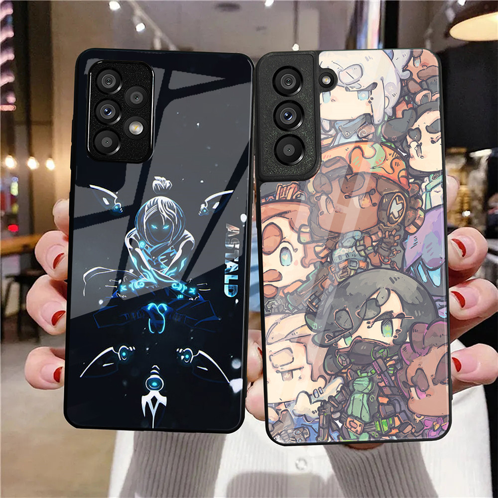 SAMSUNG ValorantกระจกนิรภัยสําหรับSamsung Galaxy A11 A14 A20 A30 A22 A32 A33 A34 A40 A42 A51 4G A52 