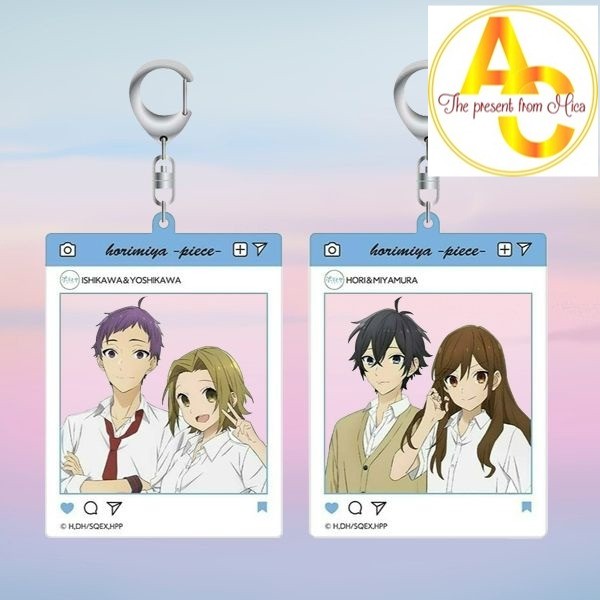HORIMIYA ver INSTA พวงกุญแจพิมพ์ด้วยของขวัญ chibi mika อะนิเมะอะคริลิคน่ารัก
