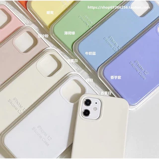 เคสกำมะหยี่ สำหรับ รุ่น iPHONE 16 15 14 13 12 11 Pro Promax เคสซิลิโคน กันเปื้อน Silicone Cover Case สีพาสเทล 024