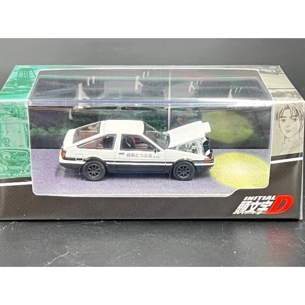 Hobby JAPAN 1:64 Toyota SPRINTER TRUENO GT APEX (AE86) INITIAL D Engine Mounted Model with Wataru Akiyama
