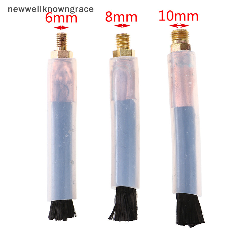 Nwth แปรงเชื่อมหัวทองแดงสําหรับเครื่องขัดทําความสะอาดตะเข็บเชื่อม M6/M8/M10 GR