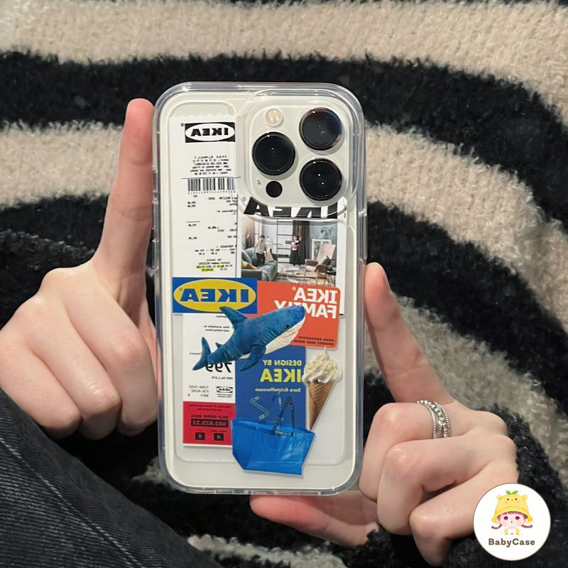 แท็กฉลามทันสมัยแฟชั่น เคส Samsung A13 A12 A04 A05 A05S A14 A15 A03 A23 A51 A50 A53 A33 A54 A34 A24 A32 A20 A04 A30