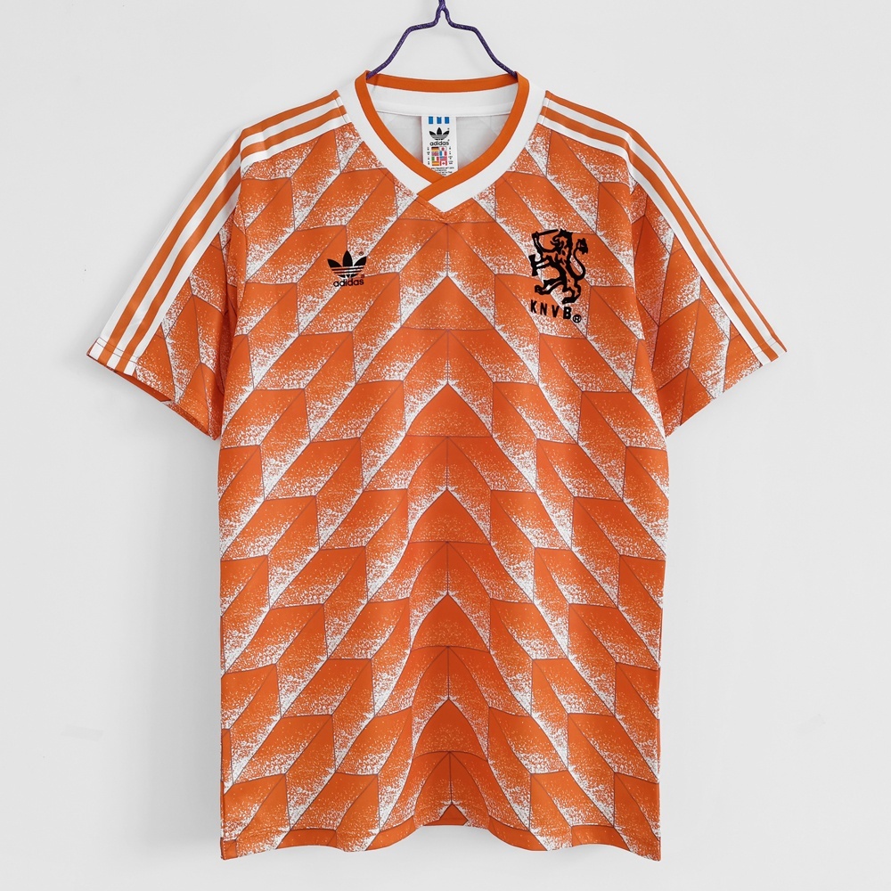 1988 เนเธอร์แลนด์ Retro Home Away Jersey ฟุตบอล Ruud Gullit Van Basten เสื้อ