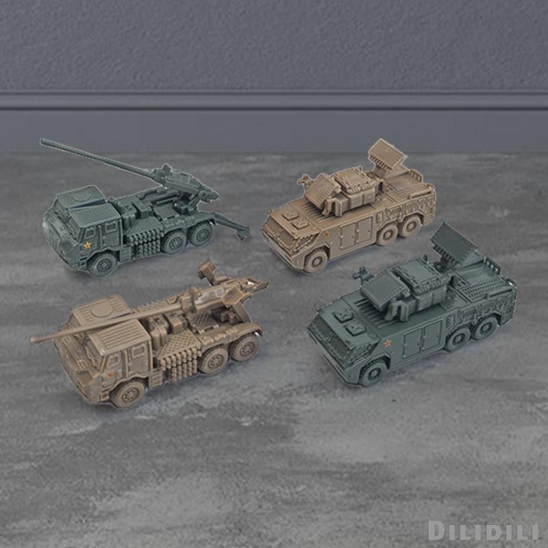 [ 4 ชิ้น 1/144 ยานพาหนะรุ่น 4ง รถบรรทุกที่ทันสมัยรุ่นสําหรับเด็กผู้หญิงเด็กวัยหัดเดินของขวัญ