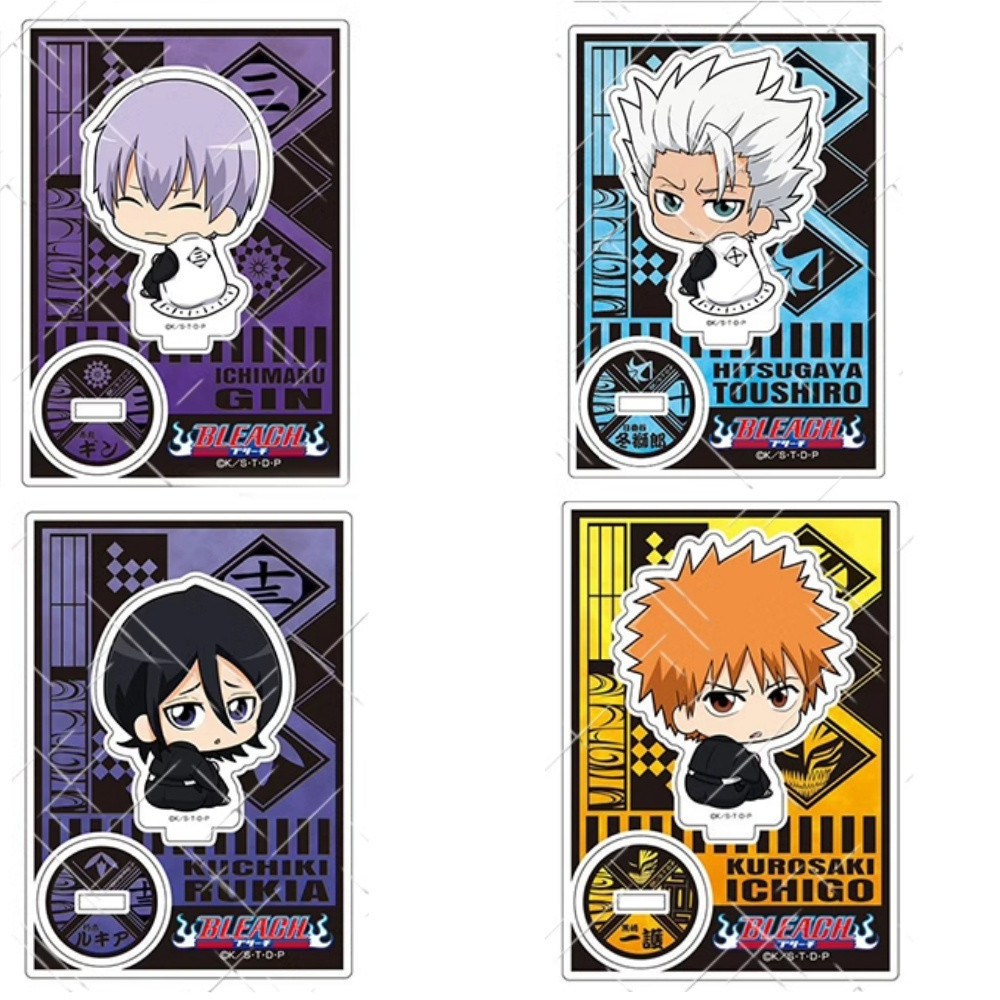 อะนิเมะ Standee รุ่น BLEACH Ichigo Rukia Orihime Hot Manga Study มุมอุปกรณ์ตกแต่งโต๊ะ