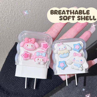 5In1 น่ารัก 3D รูปแบบการ์ตูน Charger และสายชาร์จชุดป้องกันสําหรับ Iphone Power Adapter 18W/20W -CY