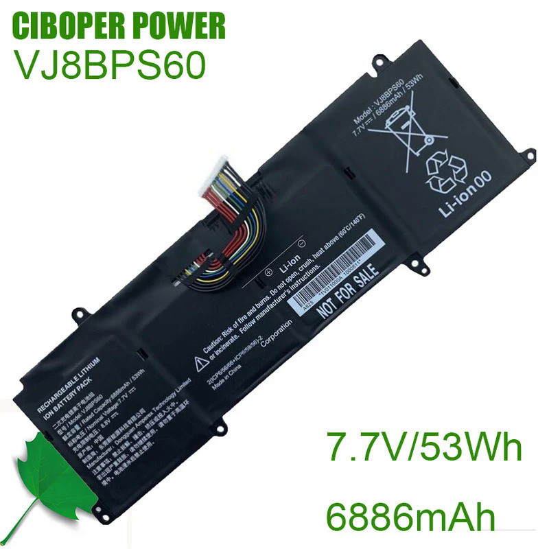 CP Original Laptop VAIO VJ8BPS60 7.7V/53WH//6886mAh Battery