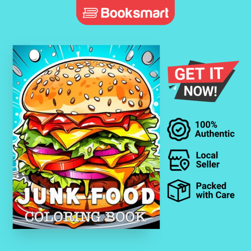 Junk Food Coloring Book - Paperback - English - 9798210890535