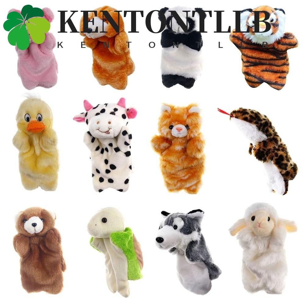KENTONTLLB ตุ๊กตาหุ่นมือ รูปหมีแพนด้า กระต่าย หมีโคอาล่า แมว ของขวัญสําหรับเด็ก