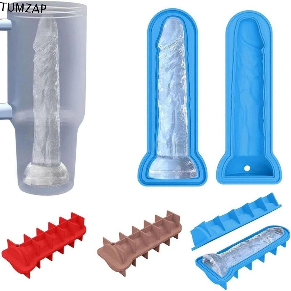 Tumzap สนุกรูปร่าง Ice Cube แม่พิมพ์, ซิลิโคนแปลก Prank Ice Maker กล่อง, คุณภาพสูง DIY Genital รูป Easy-Release เครื่องมือทําไอศกรีมวิสกี้