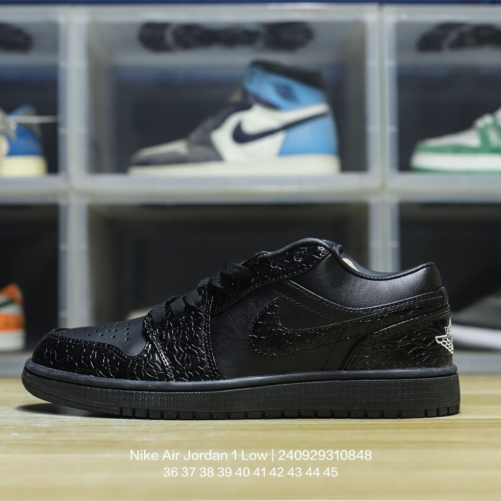Nike Air Jordan 1 Low GS AJ1 รองเท้าบาสเก็ตบอลกีฬาลําลองวัฒนธรรมย้อนยุคคลาสสิกต่ํา