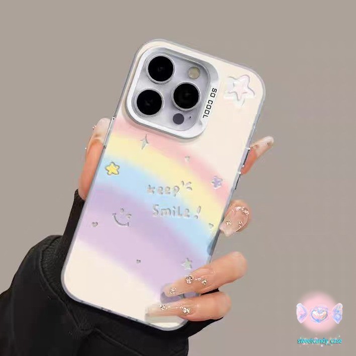 เคสแข็งคุณภาพ รูปแบบรอยยิ้มน่ารัก for IPhone 13 12 7Plus 14 15 11 16 Pro Max 8Plus XR XS Max SE เคสไอโฟน11 เคสไอโฟน13