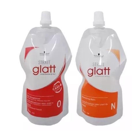 ครีมยืดผม glatt (ครีมยืด+ครีมโกรก) glatt Strait Glatt สเตรท แกรท 400 มล. มี 2สูตร