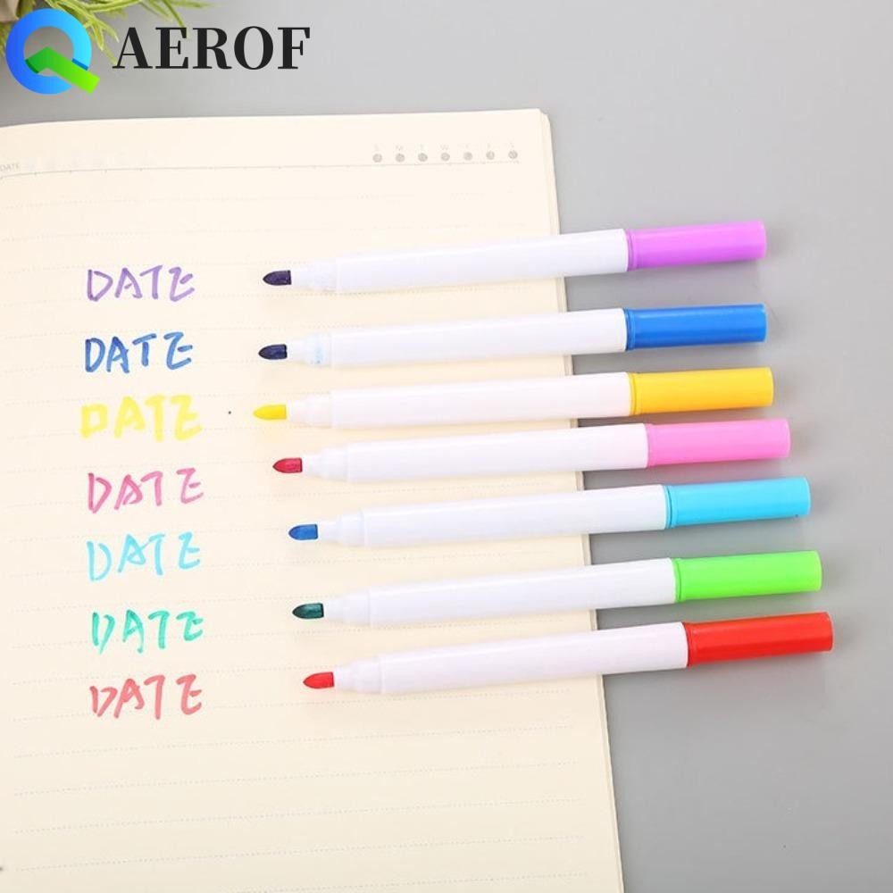 Aerof ปากกามาร์กเกอร์ภาพวาดศิลปะ, ปากกามาร์กเกอร์ไวท์บอร์ดแบบลบได้สีสันสดใส, ไฮไลท์ 5/8 สี Graffiti DIY งานฝีมือหลากสีชุดปากกานักเรียน