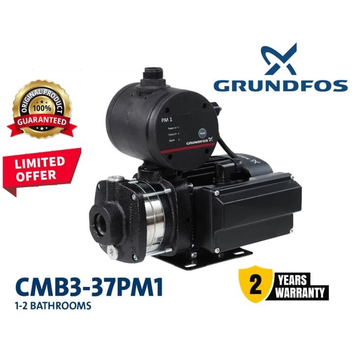 Grundfos CMB3-37 PM1 ปั๊มเพิ่มแรงดันน้ําบ้าน