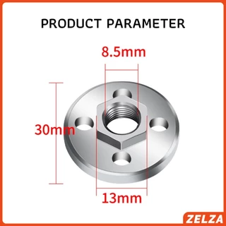 ZELZA น็อตล็อกใบเจียร ประกับใบหินเจียร วัสดุโลหะ Grinder Accessories