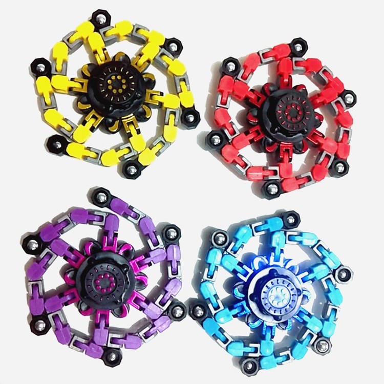 Cool Fidget Spinner Deformable TikTok ขายร้อนของเล่นเพื่อการศึกษา Deformable Spinner สไตล์หลากหลายรู