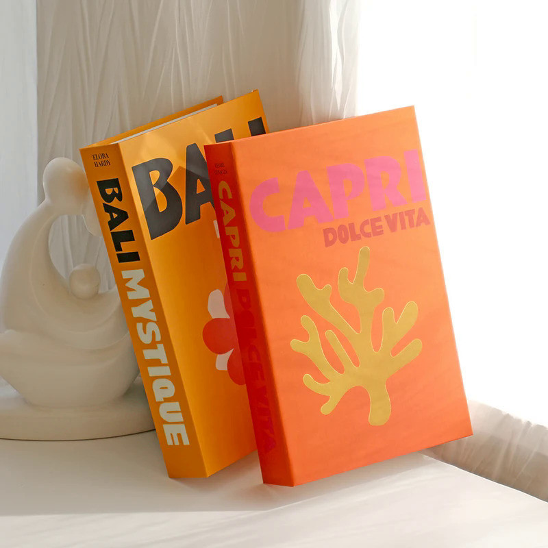 IBIZA CAPRI Openable Fake Books Living Room Fake Books for Decoration Coffee Table Fake Books Orname