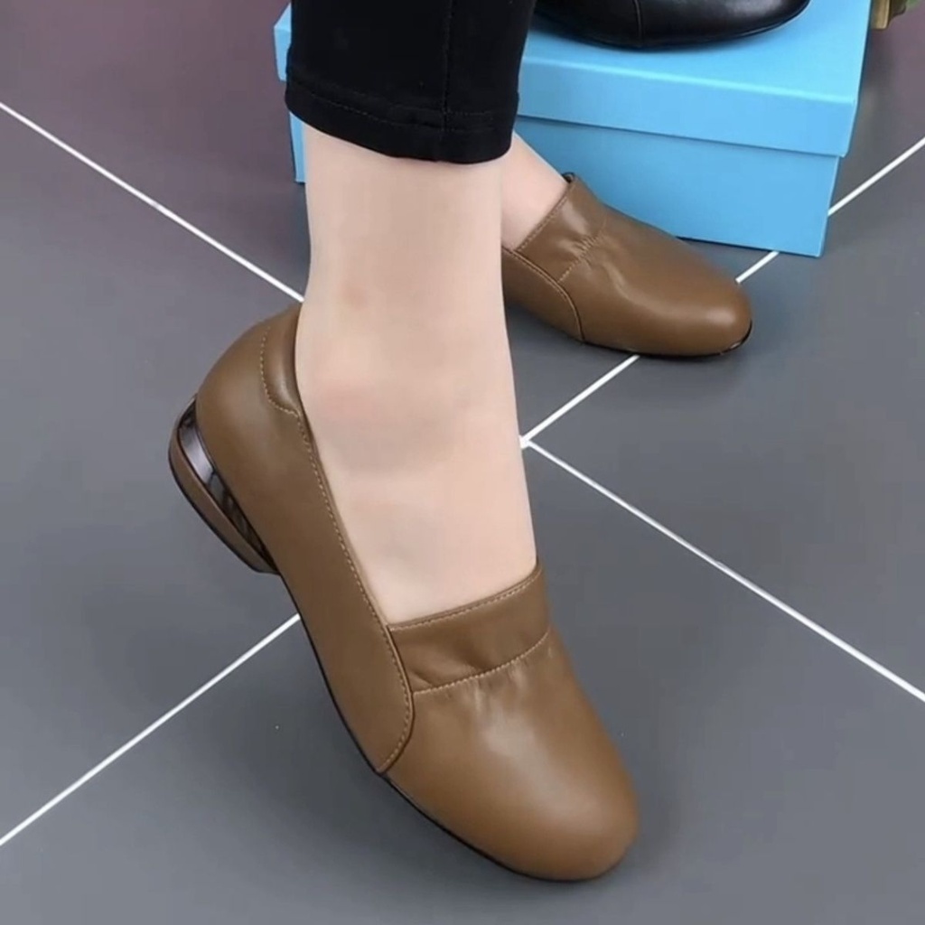 แฟชั่นใหม่หนังแท้เพิ่มความสูงส้นหนารองเท้าแมรี่เจน