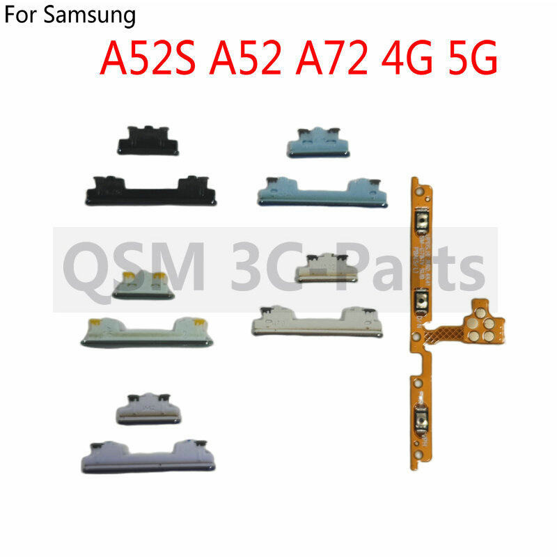 สําหรับ Samsung Galaxy A52S A52 A72 4G 5G เปิดปุ่มสวิตช์ระดับเสียงปุ่มด้านข้าง Flex เปลี่ยนชิ้นส่วน