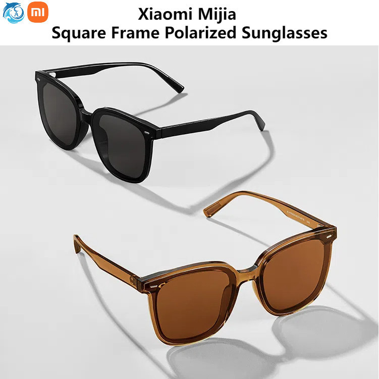 Xiaomi Mijia Square Frame แว่นตากันแดดโพลาไรซ์แสงสบาย Fearless Long-Wearing High-Definition เลนส์โพลาไรซ์แว่นตากันแดด Universal แว่นตากันแดด