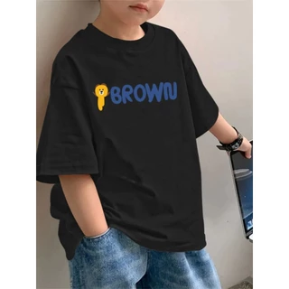 (จัดส่งตลอด 24 ชั่วโมง)เสื้อยืดแขนสั้นสำหรับเด็กชายผ้าฝ้ายฤดูใบไม้ผลิฤดูร้อน 2024 ผลิตจากผ้าคอตตอนกลางฤดูร้อนเสื้อยื
