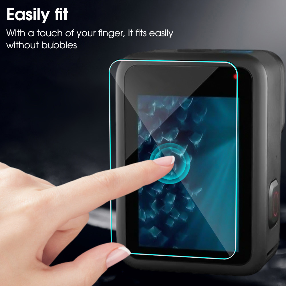 6/2 ชิ้น/เซ็ตกระจกนิรภัยสําหรับ GoPro HERO 4K - ฟิล์มกันรอยแบบเต็มหน้าจอ - ป้องกันรอยขีดข่วน - ฟิล์มแบนกันกระแทก - เลนส์ - สําหรับ GoPro HERO 4K Black - รูปที่ 5