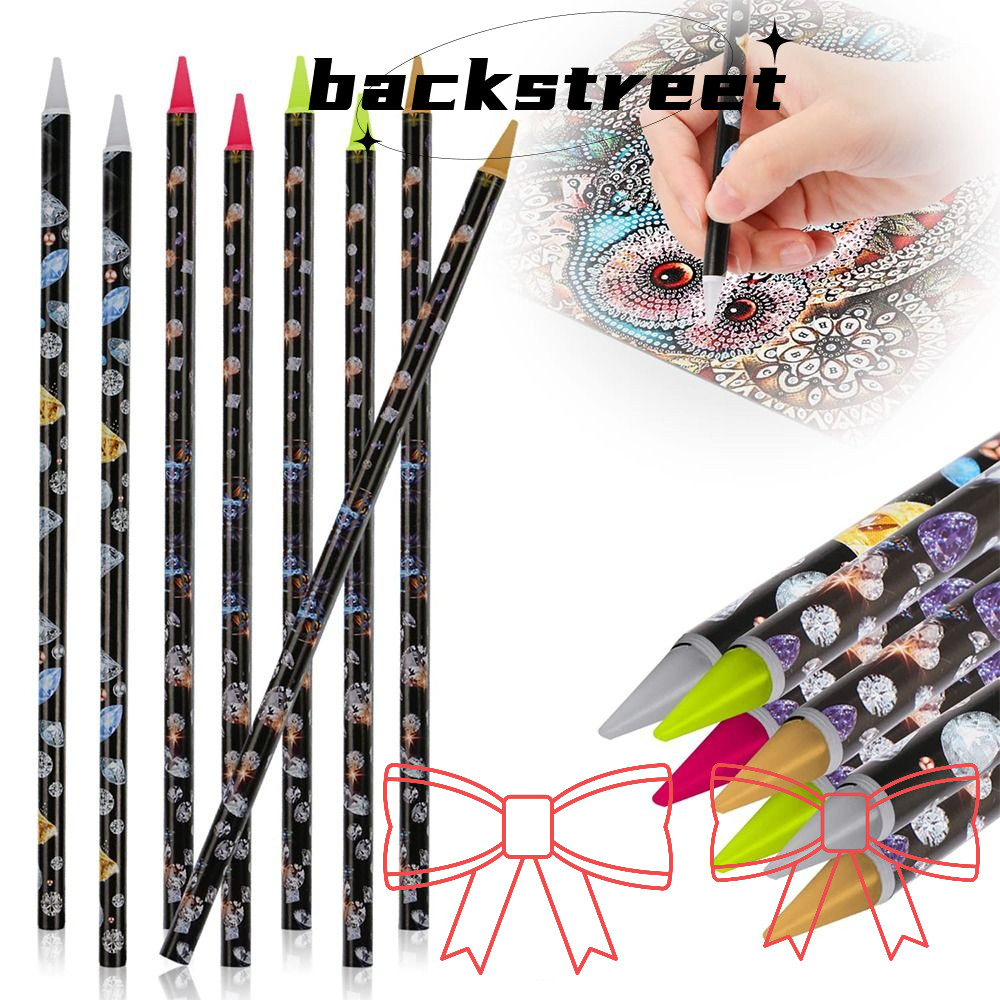 BACKSTAGE Point Drill Pens, Diamond Painting Accessories Wax Diamond Painting Pen, Hot Glitter Diamo
