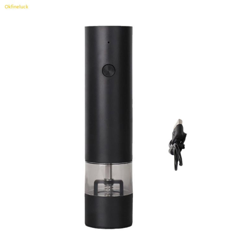 Okfi USB ชาร์จเครื่องบดเกลือพริกไทยโรงสีไฟฟ้า USB ชาร์จเครื่องเทศ Mill เครื่องมือห้องครัวสําหรับเบเกอรี่ผู้ที่ชื่นชอบ