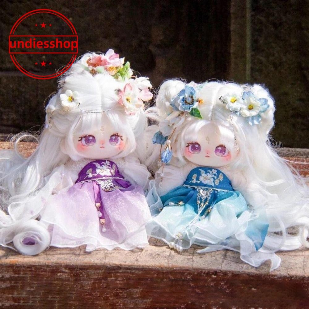 Undiesshop 20เซนติเมตรผ้าฝ้ายตุ๊กตา,ที่มีโครงกระดูกบิ๊กตาผ้าตุ๊กตา, น่ารัก แต่งตัวเสื้อผ้าเด็กสามารถเปลี่ยนเสื้อผ้ารูปตุ๊กตาคอลเลกชันของขวัญ