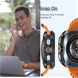 สําหรับ Samsung Galaxy Watch 8Ultra 47 มม.PC Hollow Case Protector นาฬิกา 7Ultra 47 มม.กรอบ Drop ทนป้องกันกรณีกันชน