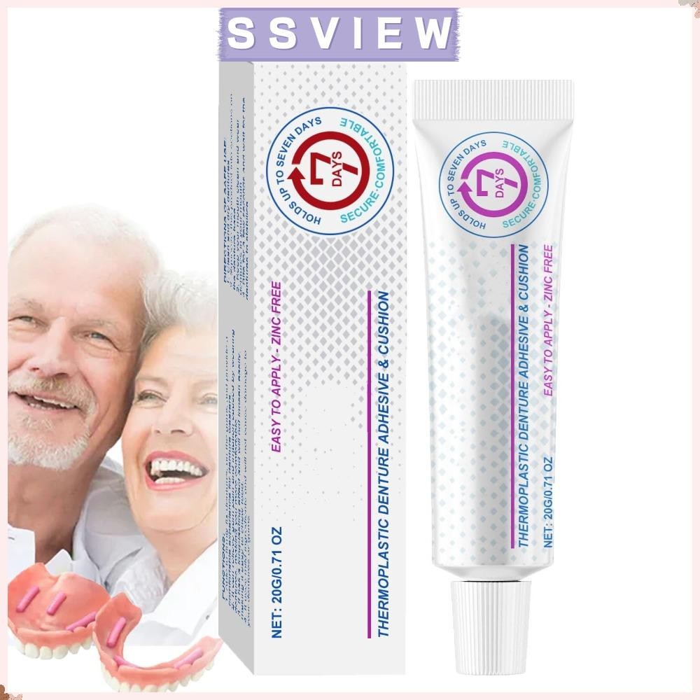 กาวฟันปลอม StaILLSAVIEW,กาวยึดฟันปลอมไม่มีรอยต่อสบาย,การดูแลสุขภาพช่องปากร้อนกาวฟันปลอมเทอร์โมพลาสติกแบบใช้ซ้ําได้สําหรับการดูแลฟันปลอม