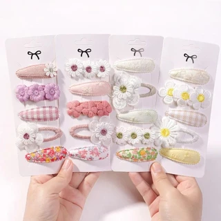 5 ชิ้น BB คลิปชุดสําหรับเด็กอุปกรณ์เสริมผมหวาน Printe Hairbangs กิ๊บติดผมเด็กทารก Barrette Ins สไตล์ Daisy Hairpin เครื่องประดับ
