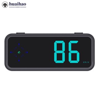 HUAIHAO รถ HUD GPS จอแสดงผล Digital Speedometer เวลานาฬิกา O…