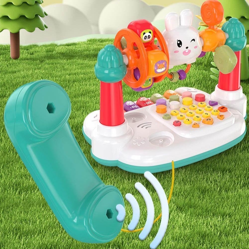 ของเล่นดนตรีหมุนสําหรับเด็ก ของเล่นเปียโนเพลงอัจฉริยะ ของเล่นเพื่อการศึกษาเบื้องต้น ของเล่นเด็ก ของเล่นรถโทรศัพท์ - รูปที่ 6