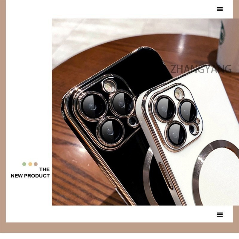 ปลอกสําหรับ vivo V20 V20 PRO กรณี Electroplated ซิลิโคน TPU เคสโทรศัพท์พร้อมแม่เหล็กดูดที่เรียบง่ายเคสนิ่มชุบ Squaer ขอบฝาครอบ - รูปที่ 6