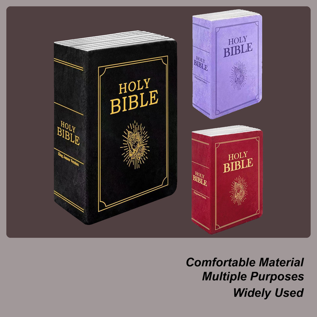 Bible Verse หมอน Holy Bible Plush หนังสือรูปร่างหมอนเปิดเพื่อเปิดเผย Holy Scription สําหรับห้องนั่งเ