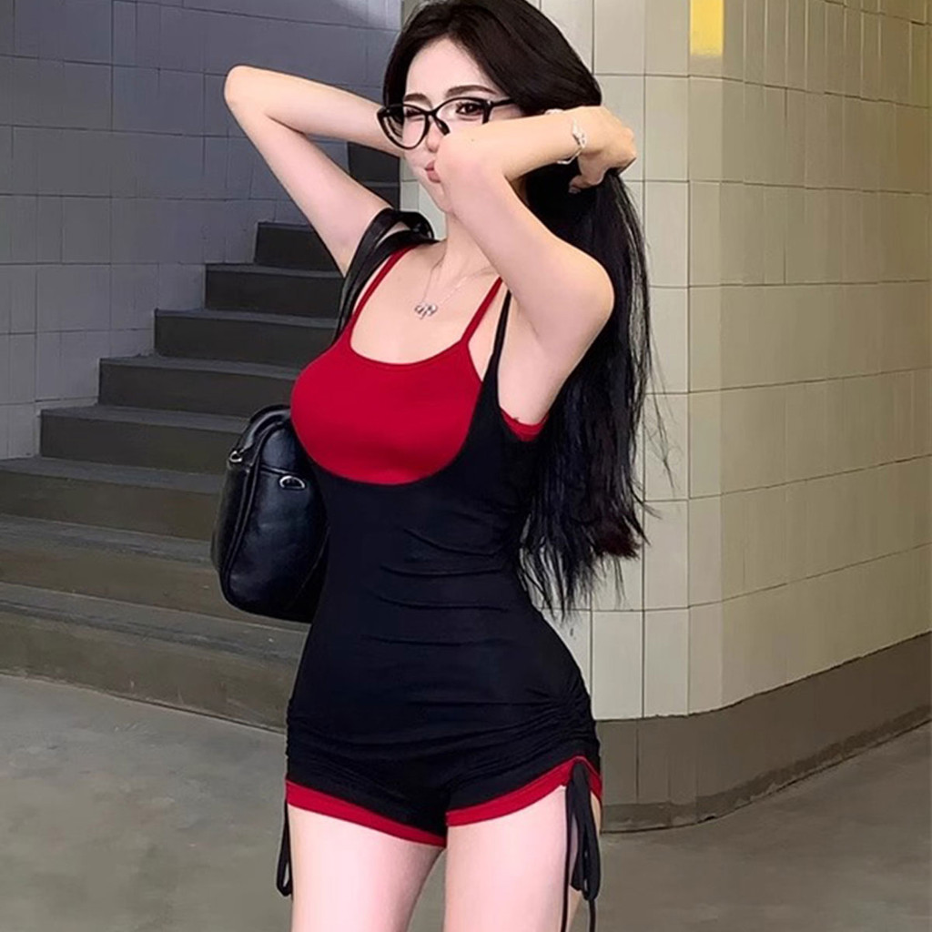 **จั๊มสูทแฟชั่น** ดีไซน์ใหม่  เก็บทรงสวย