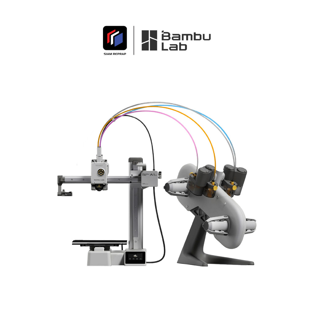 Bambu lab A1 Mini Combo เครื่องปริ้น 3D ใช้ง่าย ปริ้นสนุก เสียงเงียบ ปริ้นได้ 4 สี มีโมเดลปริ้นฟรี