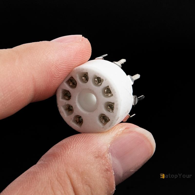 EatopYour] 5 ชิ้นเซรามิค 9pin B9A PCB Mount Tube Socket 12AX7 12AT7 Hifi Audio Vintage AMP ใหม่