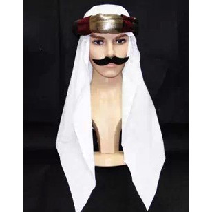 🇹🇭สินค้าอยู่ไทย🇹🇭 🔥ผ้าบางไม่หนา ราคาประหยัด โพกหัวซาอุ ผ้าโพกหัวอาหรับ  แฟนซีนานาชาติ สุลต่าน ชีค หมวกชีค ac20.4 ac20 - รูปที่ 3