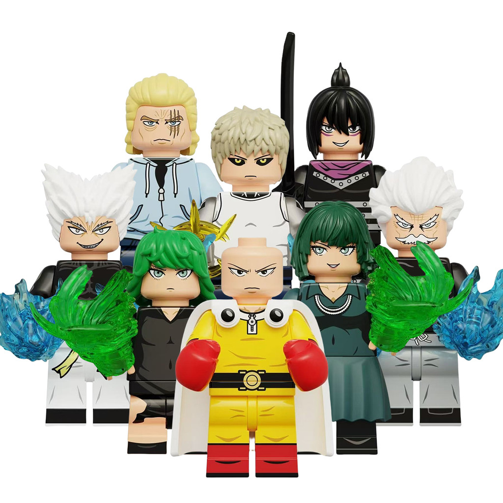 Anime One Punch Man Action Figure Saitama Tatsumaki King Silver Fang Blizzard Garou Genos Sonic ของเ