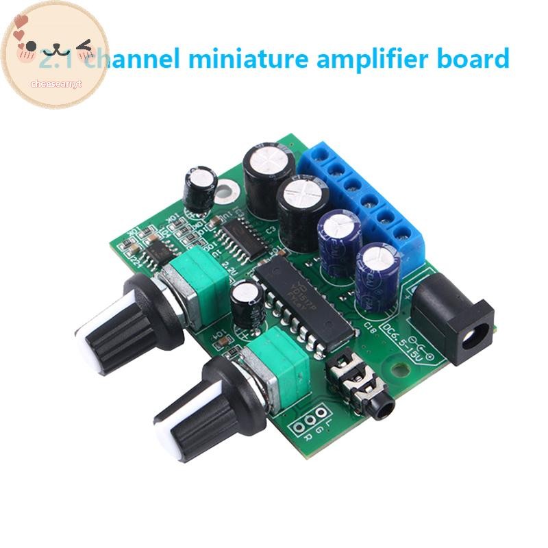 Chee 6W + 6W + 25W HIFI Class D เครื่องขยายเสียงดิจิตอลโมดูล TDA1517P 2.1 Super Bass Mini Micro 3 CH